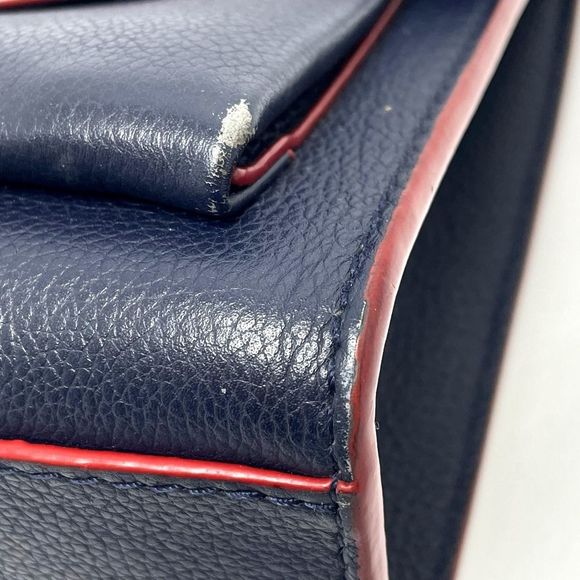 Louis Vuitton Turnlock My LockMe BB Chain Shoulder Bag Calf Marine Rouge - Picture 4 of 10